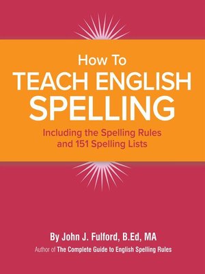 cover image of How to Teach English Spelling